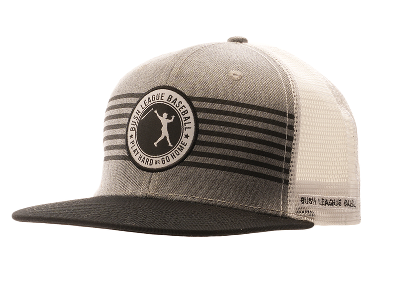 Snapback Hat - Classic Grey Stripes