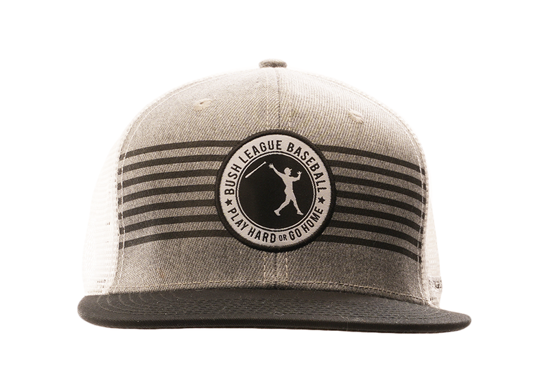 Snapback Hat - Classic Grey Stripes